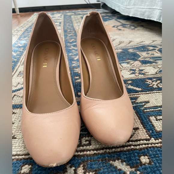 COACH nude block heels - Picture 2 of 7